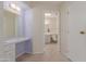 Bathroom featuring a vanity area with an entrance to the toilet and shower at 17247 N 106Th Ave, Sun City, AZ 85373