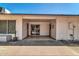 Covered patio with sliding glass doors offering seamless indoor-outdoor living at 20006 N Concho Cir, Sun City, AZ 85373