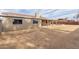 View of the backyard with an open patio and a secure, fenced perimeter for privacy and leisure at 2643 E Jerome Ave, Mesa, AZ 85204