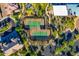 Aerial view of community tennis courts at 28735 N 21St Ave, Phoenix, AZ 85085