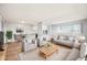 Staged living room with neutral furniture and wood-style flooring at 4867 W Palo Verde Dr, Glendale, AZ 85301