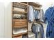 Well-organized closet with ample shelving and hanging space for clothes, shoes, and accessories at 4915 N Greentree Dr, Litchfield Park, AZ 85340