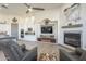 Open floor plan of living room and kitchen is perfect for entertaining guests at 4915 N Greentree Dr, Litchfield Park, AZ 85340