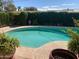 Inviting pool area surrounded by lush greenery, creating a private and serene outdoor oasis at 537 N Jay St, Chandler, AZ 85225