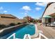 Beautiful pool area, featuring the pool, patio and outdoor furniture at 7161 W Saddlehorn Rd, Peoria, AZ 85383