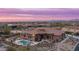 Backyard aerial view displaying the home's layout, private pool, spa, and outdoor living spaces at 8612 S 30 Th Way, Phoenix, AZ 85042