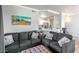Open-concept living room with modern sofas and accent pillows at 20100 N 78Th Pl # 2098, Scottsdale, AZ 85255