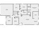 Detailed floor plan showcasing the layout, dimensions, and room placement of the property, offering a comprehensive view at 25073 W Dove Trl, Buckeye, AZ 85326