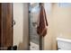 Bathroom with a shower, toilet, and modern hardware at 4115 E Ashler Hills E Dr, Cave Creek, AZ 85331