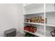 Walk-in pantry with ample shelving and storage space for food and household items at 4402 W Bush Bean Way, San Tan Valley, AZ 85144