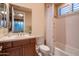 Bathroom with a shower/tub combo at 6514 E Crested Saguaro Ln, Scottsdale, AZ 85266