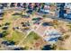 A high angle view of Sumida Park featuring a playground and basketball court at 7841 N 18Th St, Phoenix, AZ 85020