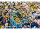 Aerial view of the Hilton resort featuring multiple pools, a lazy river, and tennis courts at 7841 N 18Th St, Phoenix, AZ 85020