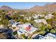 Stunning aerial view of a well-maintained home and desert landscaping, with mountains in the background at 7841 N 18Th St, Phoenix, AZ 85020