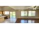 Open concept living room boasts hardwood floors and lots of natural light at 846 W Straford Ave, Gilbert, AZ 85233