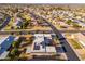 An aerial view of a charming community neighborhood at 10521 W Roundelay Cir, Sun City, AZ 85351