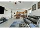 Spacious open-concept living room and kitchen area with a ceiling fan at 18230 E El Viejo Desierto --, Gold Canyon, AZ 85118