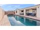 Private in-ground pool and covered patio, great for outdoor living and entertaining at 22538 E Tierra Grande --, Queen Creek, AZ 85142