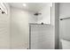 Modern walk-in shower with sleek tilework and glass enclosure at 2701 E Lockwood St, Mesa, AZ 85213