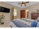 The bedroom offers easy access to the bathroom and closet areas at 2998 E Waterman Way, Gilbert, AZ 85297