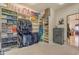 Walk-in closet featuring custom shelving, hanging racks, and a secure Cannon safe at 2998 E Waterman Way, Gilbert, AZ 85297