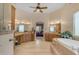 Large main bath with dual vanities, soaking tub, and walk-in shower at 2998 E Waterman Way, Gilbert, AZ 85297