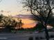 Beautiful desert sunset and green common space in the surrounding community at 37295 W Cannataro Ln, Maricopa, AZ 85138