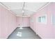 Interior of the shed has a concrete floor, plywood walls and a light at 40975 N Arbor Ave, San Tan Valley, AZ 85140