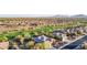 Stunning aerial view of homes, desert landscape, and golf course community, Arizona at 42019 N Golf Crest Rd, Anthem, AZ 85086