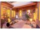 Charming courtyard with seating area, potted plants, and serene outdoor ambiance at 42019 N Golf Crest Rd, Anthem, AZ 85086