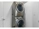 This is a stacked washer and dryer unit next to a doorway at 4800 N 68Th St # 385, Scottsdale, AZ 85251