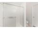Bathroom featuring a glass-door standing shower at 504 E Quentin Ln, San Tan Valley, AZ 85140