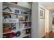 A closet with ample storage space that is great for storing all of your extra home supplies at 6251 E Hannibal St, Mesa, AZ 85205