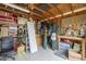 Interior view of a shed with storage and seasonal decorations at 6251 E Hannibal St, Mesa, AZ 85205