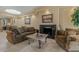 Comfortable living room offering a fireplace, neutral decor, and recessed lighting at 7121 E Mcdonald Dr, Paradise Valley, AZ 85253