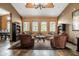 Comfortable lounge area with stylish seating, bookshelves, and an inviting ambiance at 9450 E Becker Ln # 2019, Scottsdale, AZ 85260