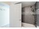 Modern bathroom featuring tiled shower with multiple shower heads at 1201 E Gemini Dr, Tempe, AZ 85283