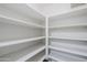 Walk-in pantry provides ample storage space with multiple shelves for organized food storage at 1201 E Gemini Dr, Tempe, AZ 85283