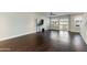 Open-concept living room featuring recessed lighting, ceiling fan and access to the balcony at 1400 E Bethany Home Rd # 27, Phoenix, AZ 85014