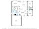 Detailed floor plan showcases layout with primary bedroom, living spaces, eat-in kitchen, and garage at 17228 N Estrella Vista Dr, Surprise, AZ 85374