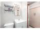 Bathroom featuring a vanity, mirror, and a glass shower door at 3512 N Chambers Ct, Scottsdale, AZ 85251