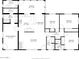 Detailed floor plan showcasing layout, dimensions of the primary bedroom, kitchen, living room, and sunroom at 3512 N Chambers Ct, Scottsdale, AZ 85251