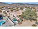 Private backyard featuring a pool, desert landscaping, and a covered patio area at 4215 W Reddie Loop, Phoenix, AZ 85083