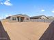 Backyard with perimeter block wall and a view of the house at 4351 W Jeanette Ln, San Tan Valley, AZ 85144