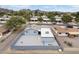 Aerial view of home showcasing its gravel landscaping and neighborhood setting at 1101 E Cheryl Dr, Phoenix, AZ 85020