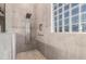 Walk-in shower with modern tile and a rain shower head at 13102 S 177Th Dr, Goodyear, AZ 85338