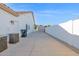 Backyard view of wooden storage shed and stucco wall at 2020 E Norwood St, Mesa, AZ 85213