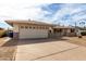 Front exterior shows a paved driveway, two-car garage, and gated front yard at 2421 E Del Rio Dr, Tempe, AZ 85282