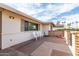 Side yard patio is spacious, partially enclosed, with plenty of room for entertaining at 2421 E Del Rio Dr, Tempe, AZ 85282