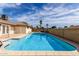 Backyard pool with fence at 2421 E Del Rio Dr, Tempe, AZ 85282